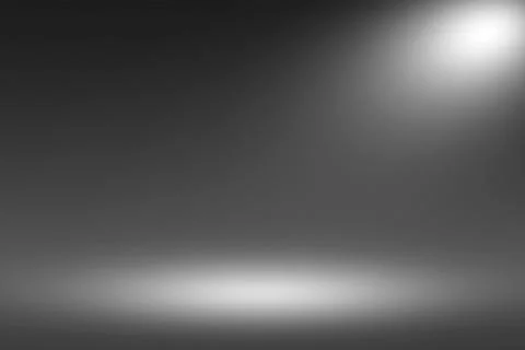 Product Showscase Spotlight on Black Background - Soft Fuzzy Infinite Dark Floor Stock Illustration