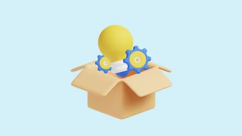 Product Solution animated 3d icon. Stock Footage 289453573