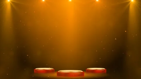 Product stage with spotlight effect green screen background Video stock 295239186