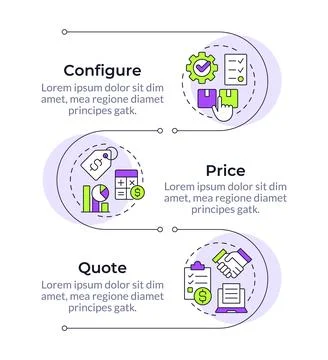 Product strategy infographic vertical sequence Illustrazione stock