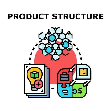 Product structure development cycle and business concept Stock Illustration