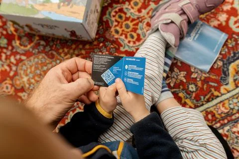 Product tag with QR code Stock Photos