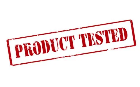 Product tested Stock Illustration