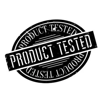 Product Tested rubber stamp Stock Illustration