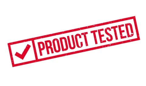 Product Tested rubber stamp Stock Illustration