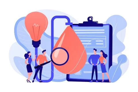 Product testing concept vector illustration. Stock Illustration