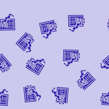 Product testing mechanical engineer glyph vector seamless pattern Illustrazione stock