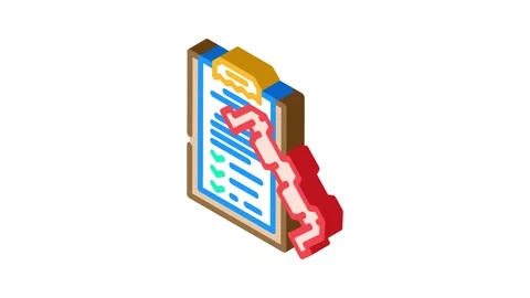 Product testing mechanical engineer isometric icon animation Stock Footage 327291673