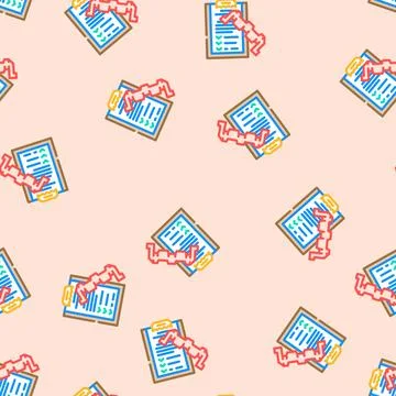 Product testing mechanical engineer vector seamless pattern 库存插图