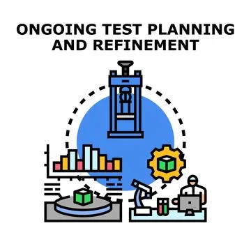 Product testing planning and quality control process イラスト素材