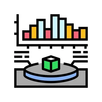 Product testing research development color icon vector illustration Illustrazione stock