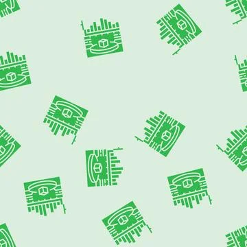 Product testing research development glyph seamless pattern Stock Illustration