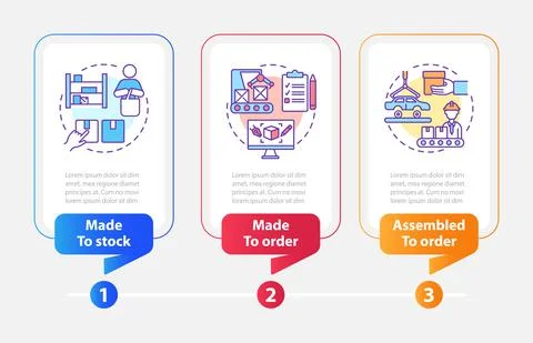 Product types rectangle infographic template 스톡 일러스트