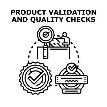 Product validation and quality checks concept vector 스톡 일러스트