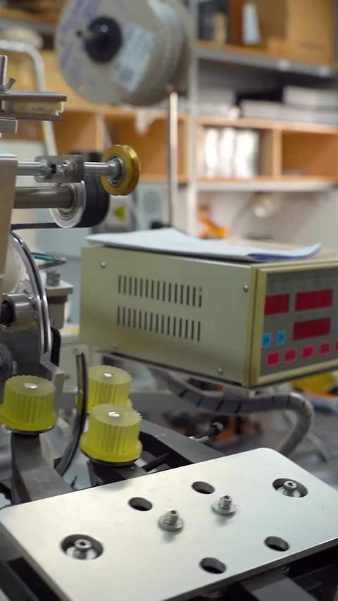 Production and assembly of audio electronics and sound equipment. Stock Footage 297601557