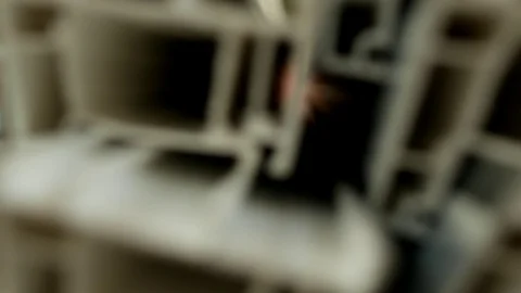 Production and manufacturing of frames and PVC windows, in the pvc windows Stock Footage 95830721