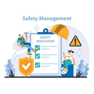Production and Quality concept. Flat vector illustration. Stock Illustration