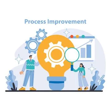 Production and Quality concept. Flat vector illustration. Stock Illustration
