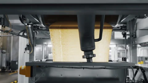 Production of automatic chocolate production. Stock Footage 277244858