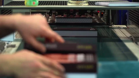 Production of books 스톡 동영상 166929423