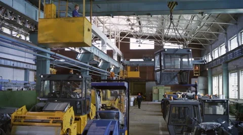 Production booths rollers general plan Stock Footage 49624605