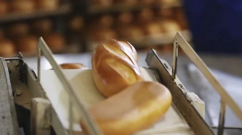 Production of bread Stock Footage 49715521