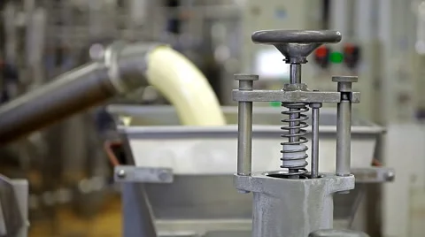 The production of butter Stock Footage 56206057