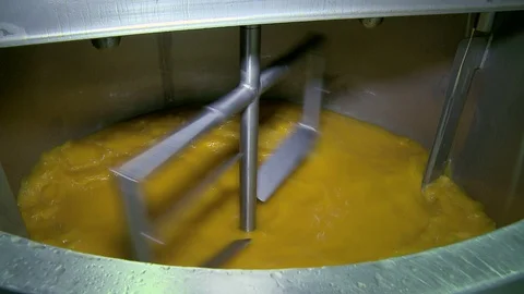 The production of butter Stock Footage 71815423