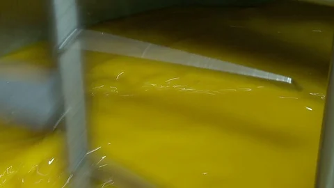 The production of butter Stockbeeldmateriaal 71816088