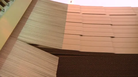 Production of cardboard 7 Stock-Footage 23225697