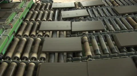 Production of Ceramic Roof Tile Stock Footage 4169937