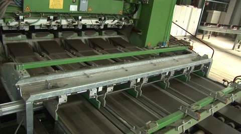 Production of Ceramic Roof Tile Video stock 4172583