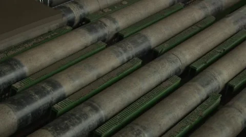 Production of Ceramic Roof Tile Video stock 4174069