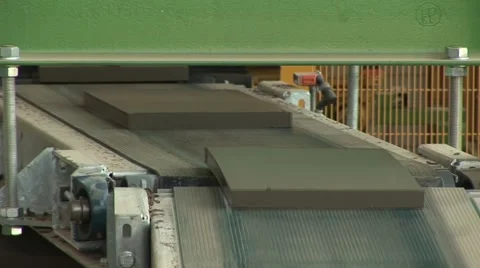 Production of Ceramic Roof Tile Video stock 4176134