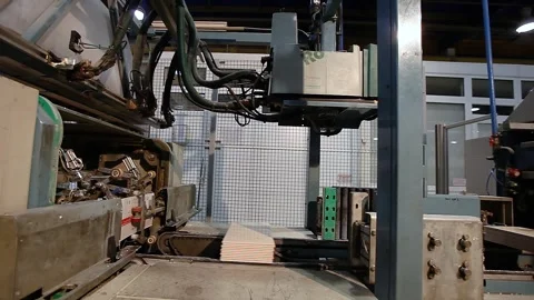 Production of ceramic tiles. Ceramic tile factory. Making ceramic tile 库存影片 334221628