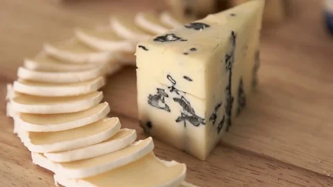 Production of cheese with mold Stock Footage 71502851