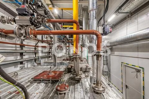 Production of chemical emulsions for mining. Stock Photos