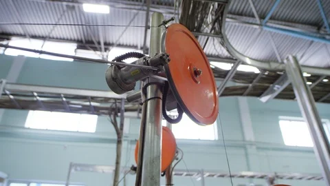 Production of coaxial cable Stock Footage 121853539