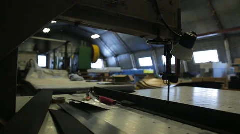 Production of components made of foam materials Stock Footage 56183764