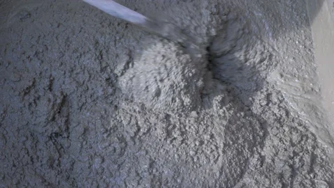 Production of concrete at a construction site Video stock 130207667