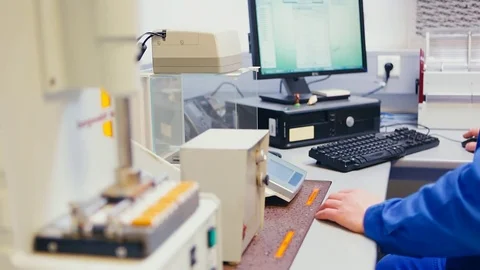 Production control, cigarette manufacturing Stock Footage 74286743