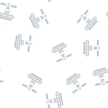 Production control glyph vector seamless pattern 스톡 일러스트