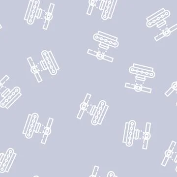 Production control line vector seamless pattern 库存插图