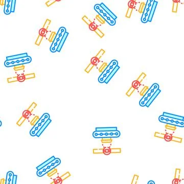 Production control vector seamless pattern イラスト素材