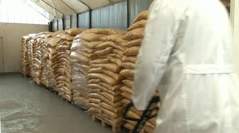 Production of corn flakes Video stock 24655188