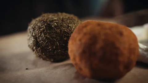 Production of craft cheese. Stock Footage 244735536