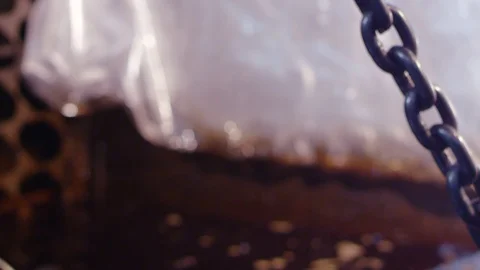 Production of crawler chains Stock Footage 97455793