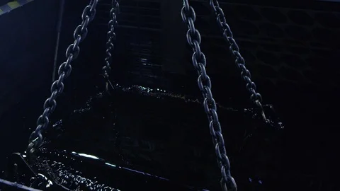 Production of crawler chains Stock Footage 97456576