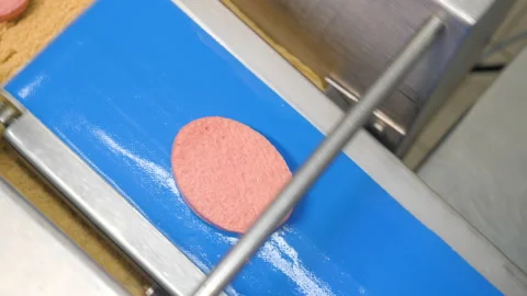 Production of cutlets in breading. Stock Footage 101029505