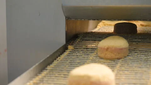 Production of cutlets in breading. Stock Footage 101029525